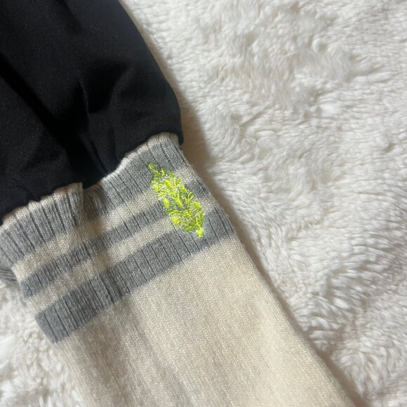 FP Movement Zip Hoodie Black w/ Thumbholes & Striped Cuffs – Women’s M NWT - Picture 3 of 7